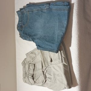 2 pairs boys pants size 8